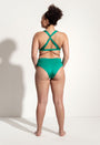 Maggie Bikini Bottoms in Goddess Green