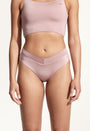Maggie Bikini Bottoms in Virginia Pink