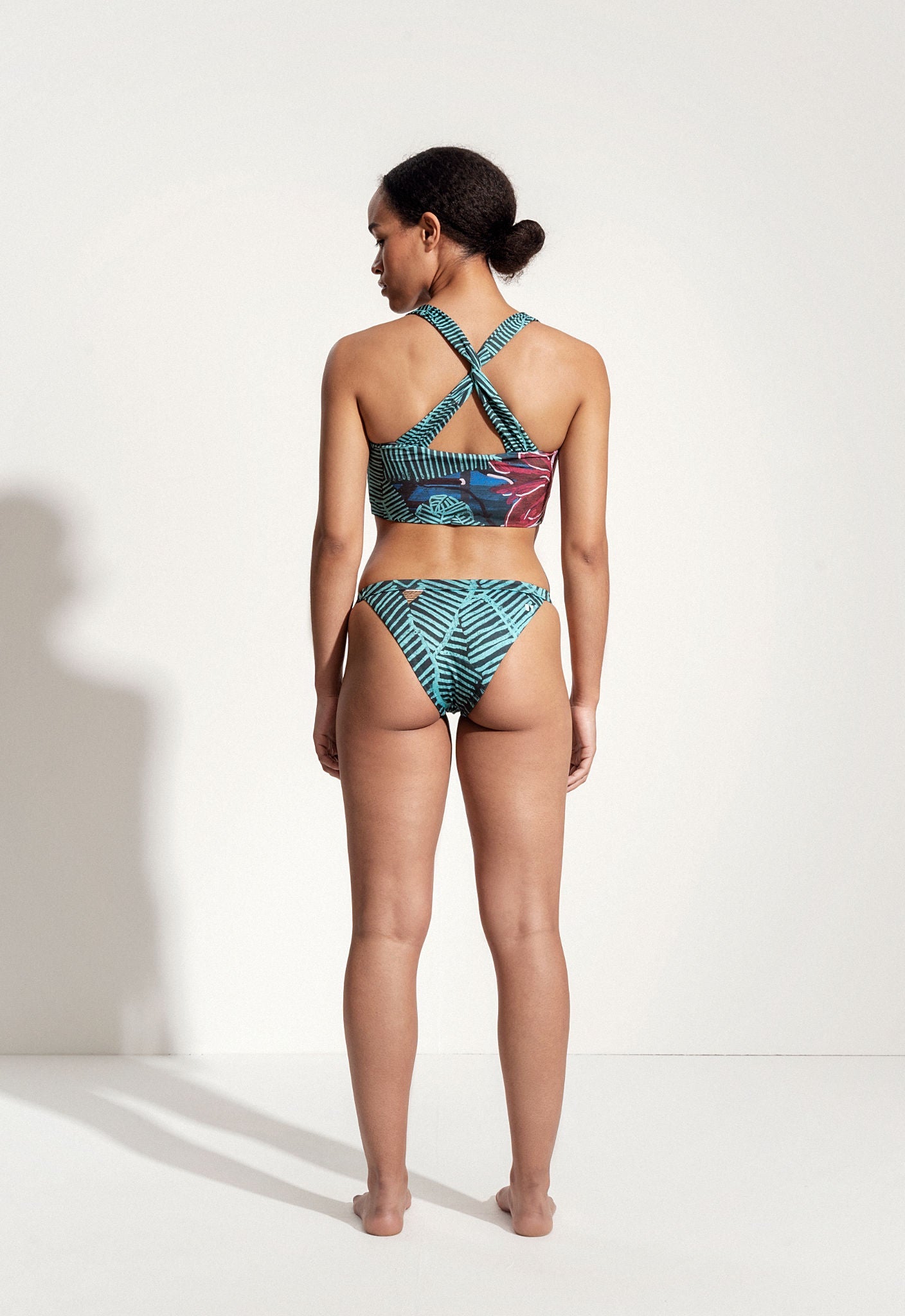 Rhia Bikini Bottoms in Novel Print