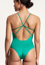 Sunny Swimsuit in Goddess Green