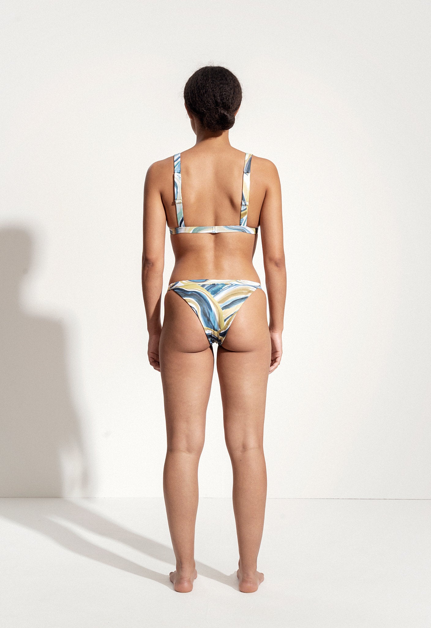 Orly Bikini Bottoms in Green Oyster