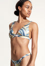 Olive Bikini Top in Green Oyster
