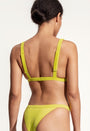 Olive Bikini Top in Lime Yellow