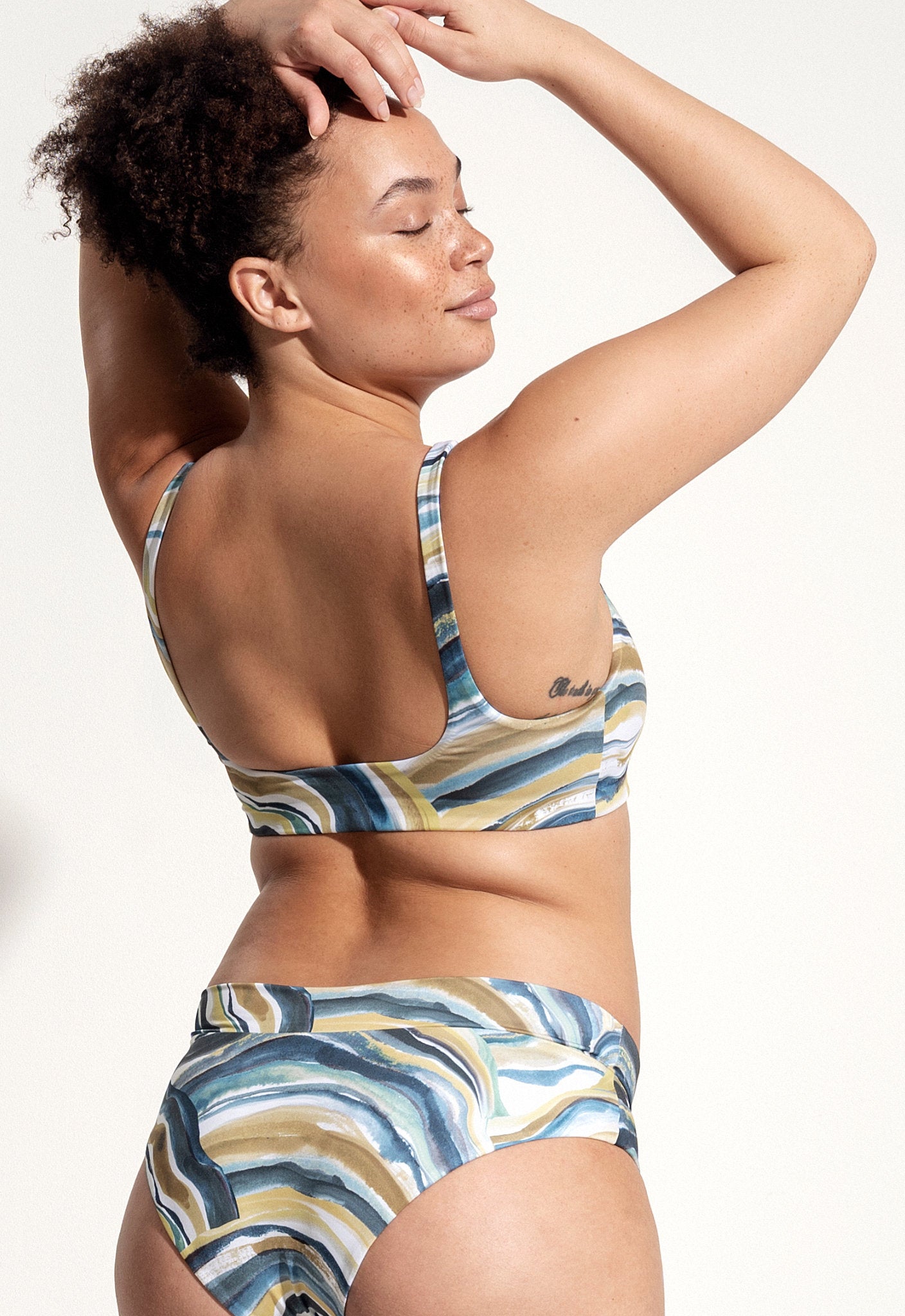 Venice Bikini Top in Green Oyster