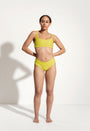 Venice Bikini Top in Lime Yellow
