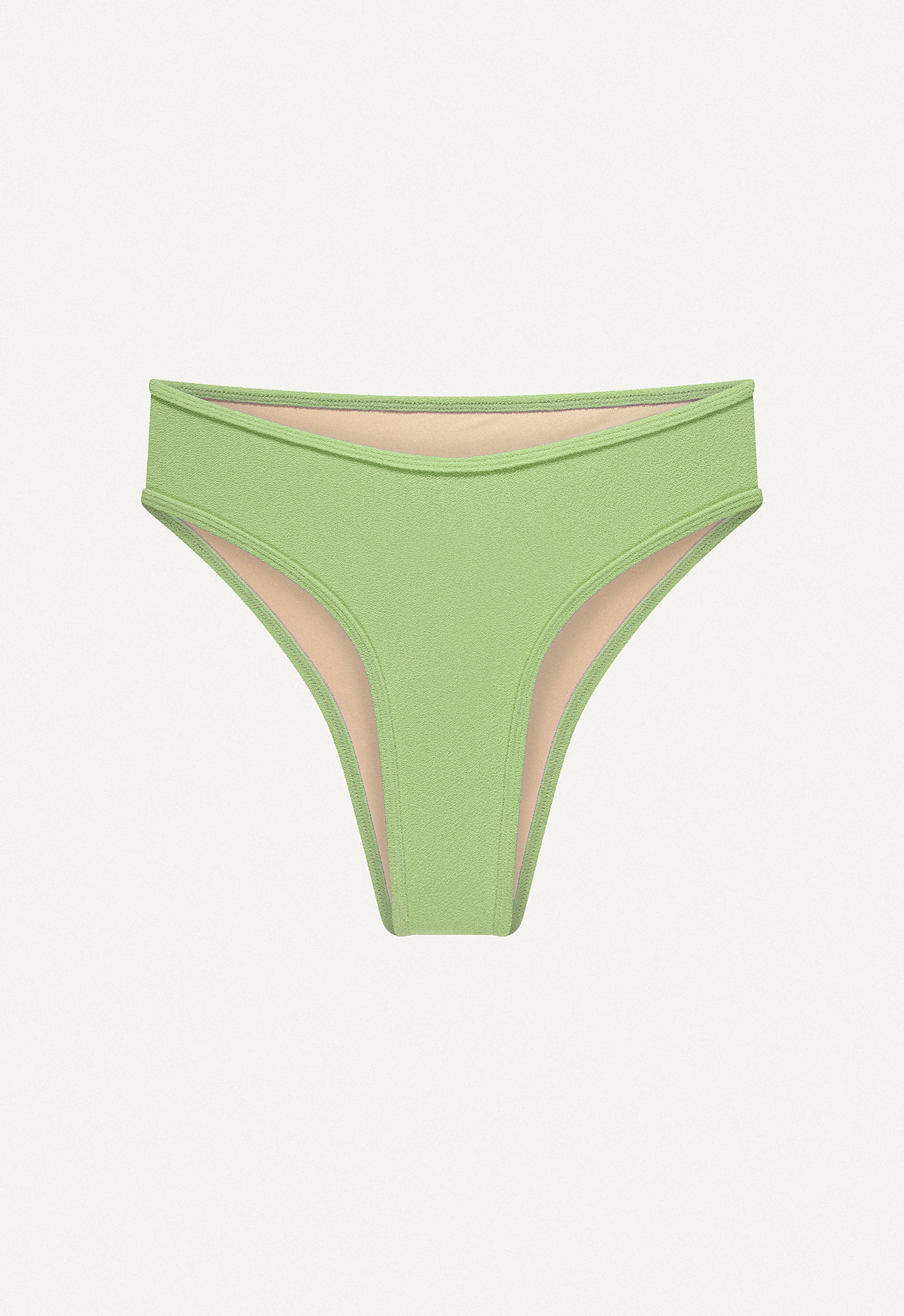 Callie Bikini Bottoms in Lime Green
