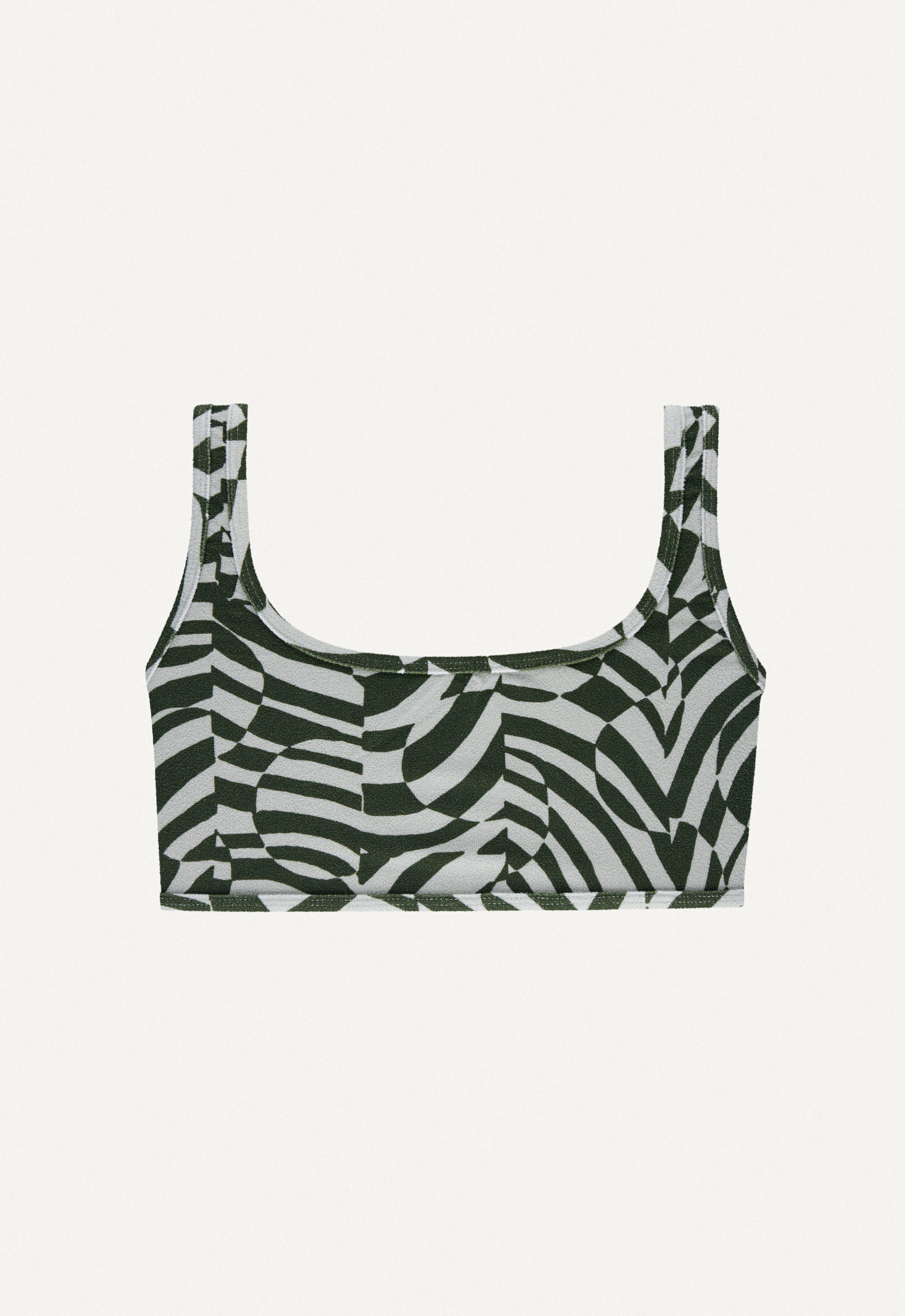 Venice Bikini Top in Zebra Print