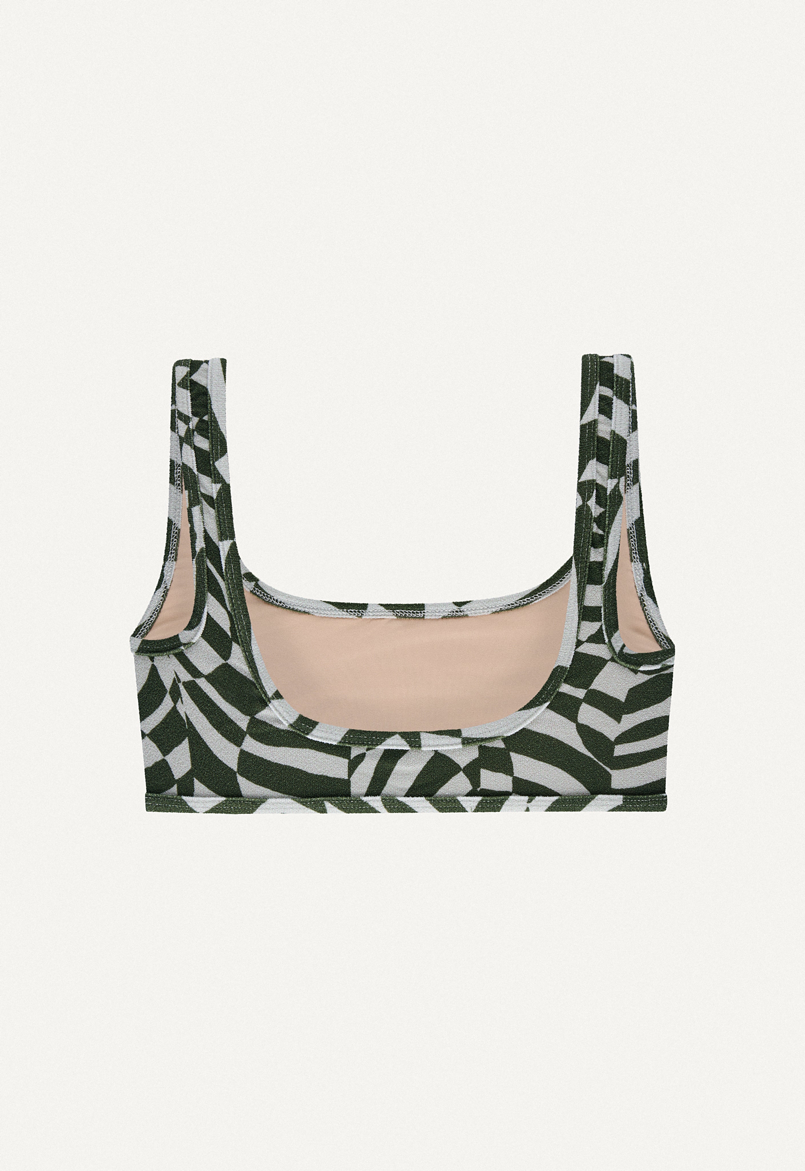 Venice Bikini Top in Zebra Print