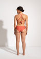 Paula Bikini Bottoms in Maroon Red