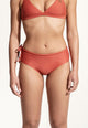 Paula Bikini Bottoms in Maroon Red