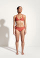 Mariah Bikini Top in Maroon Red