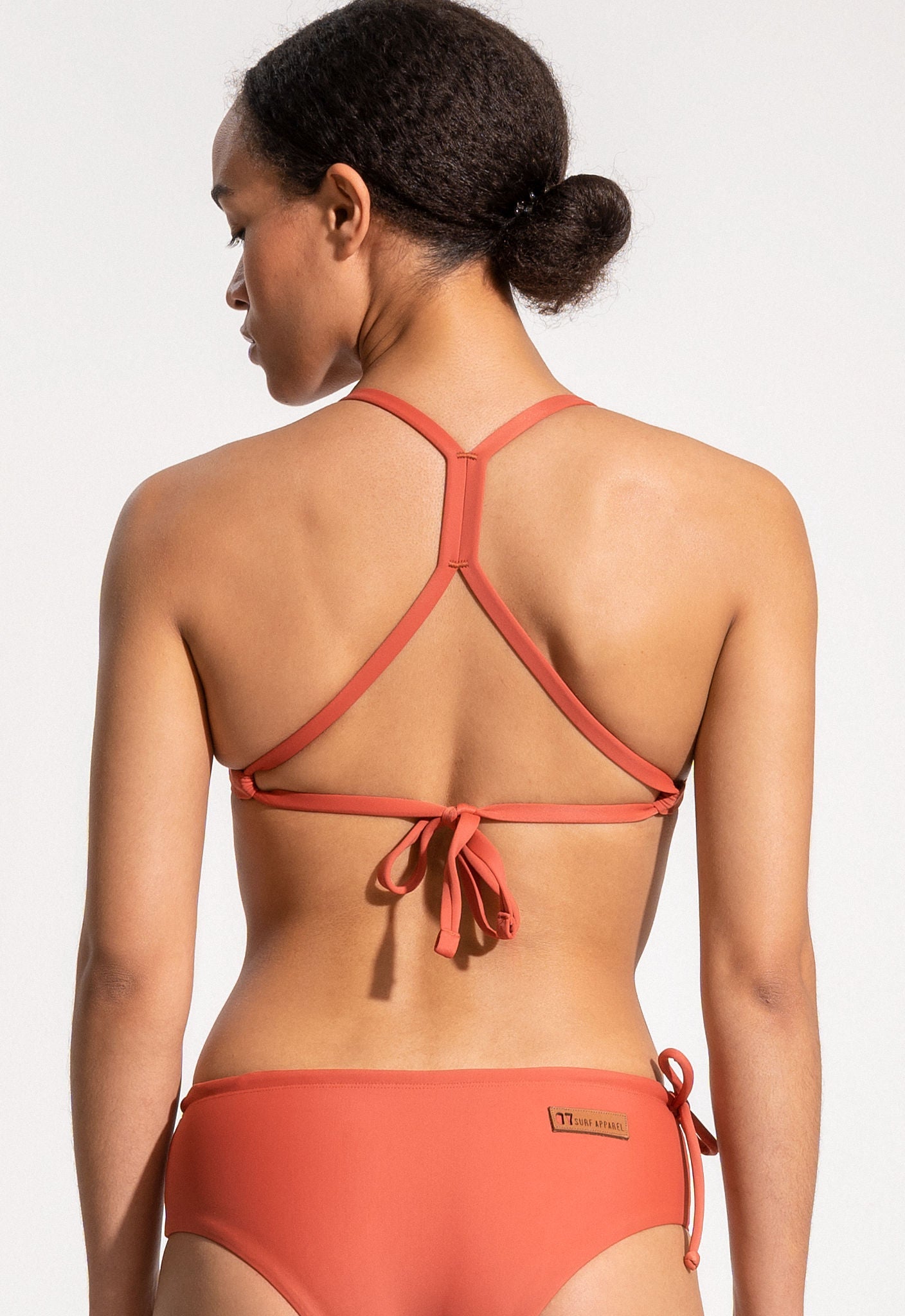 Mariah Bikini Top in Maroon Red