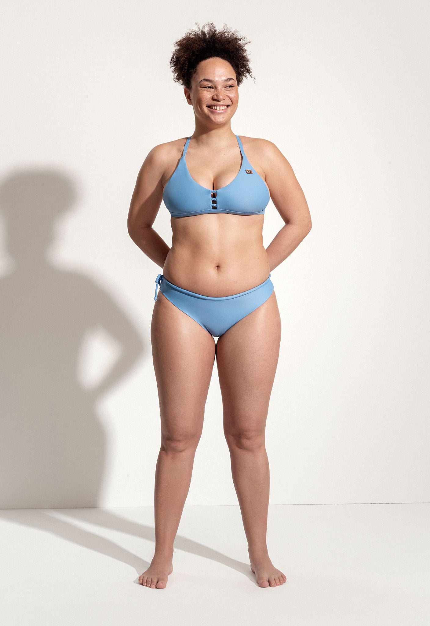 Sav Bikini Top in Misty Blue