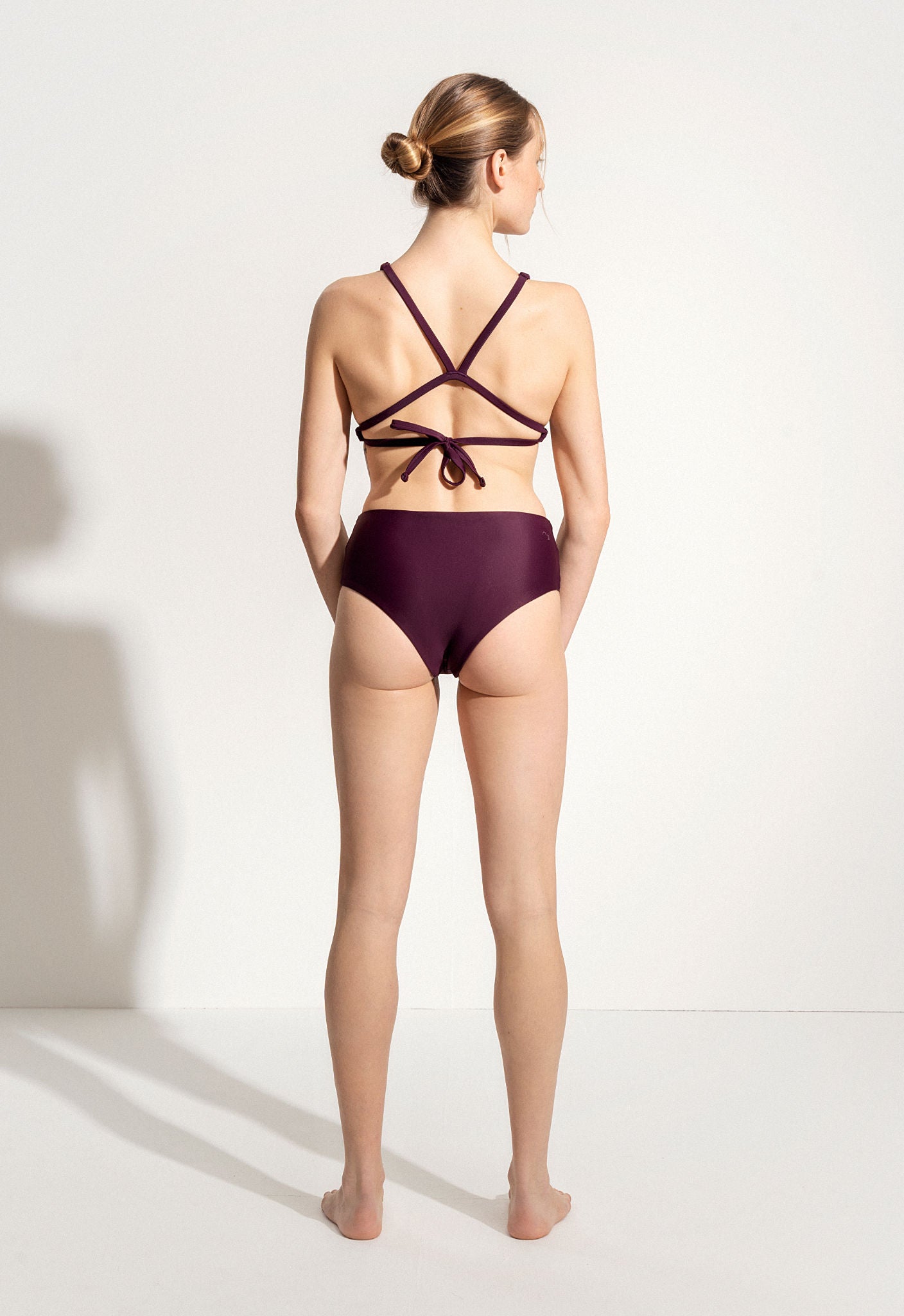 Freda Bikini Bottoms in Dark Purple