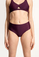 Freda Bikini Bottoms in Dark Purple
