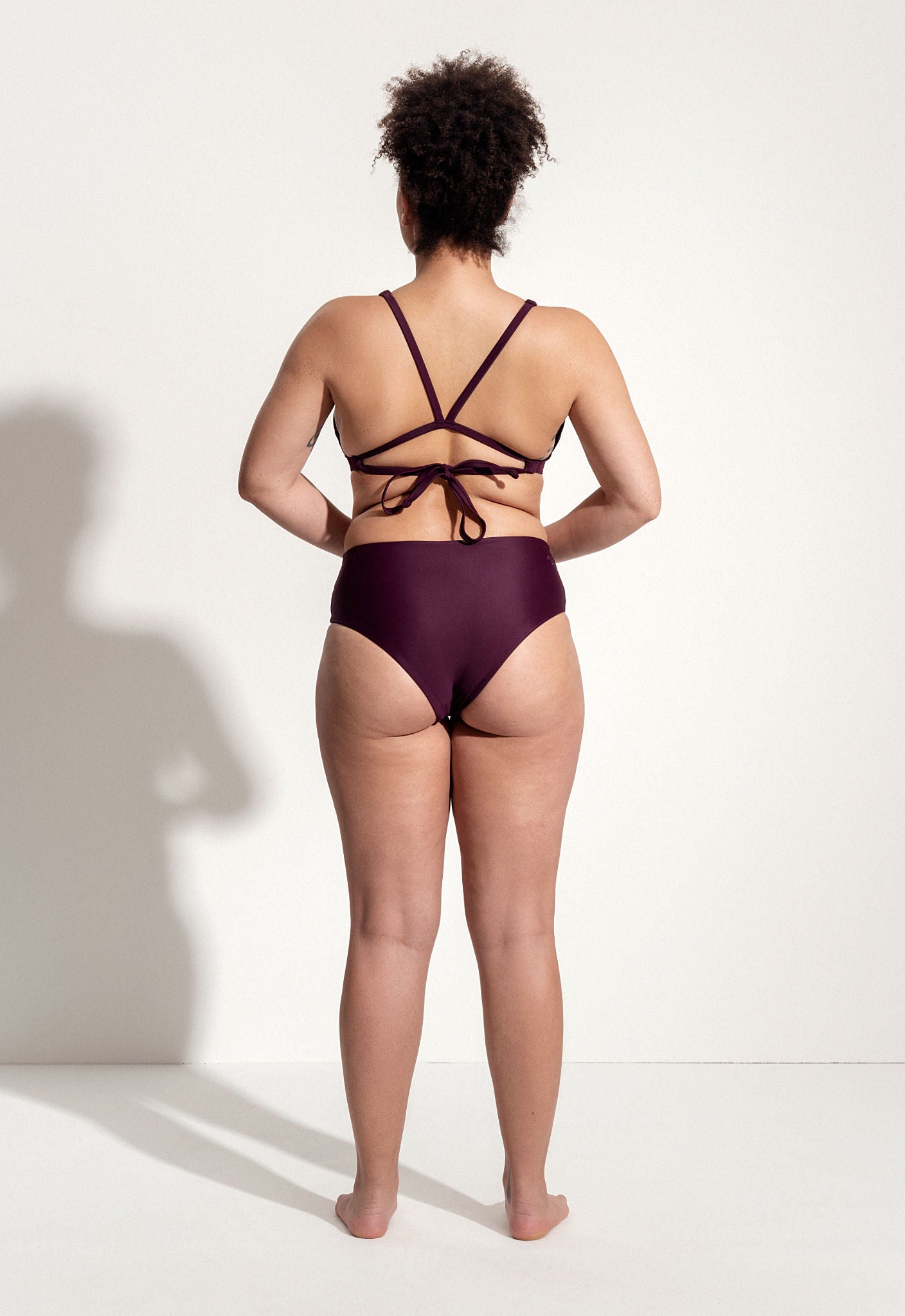 Freda Bikini Bottoms in Dark Purple