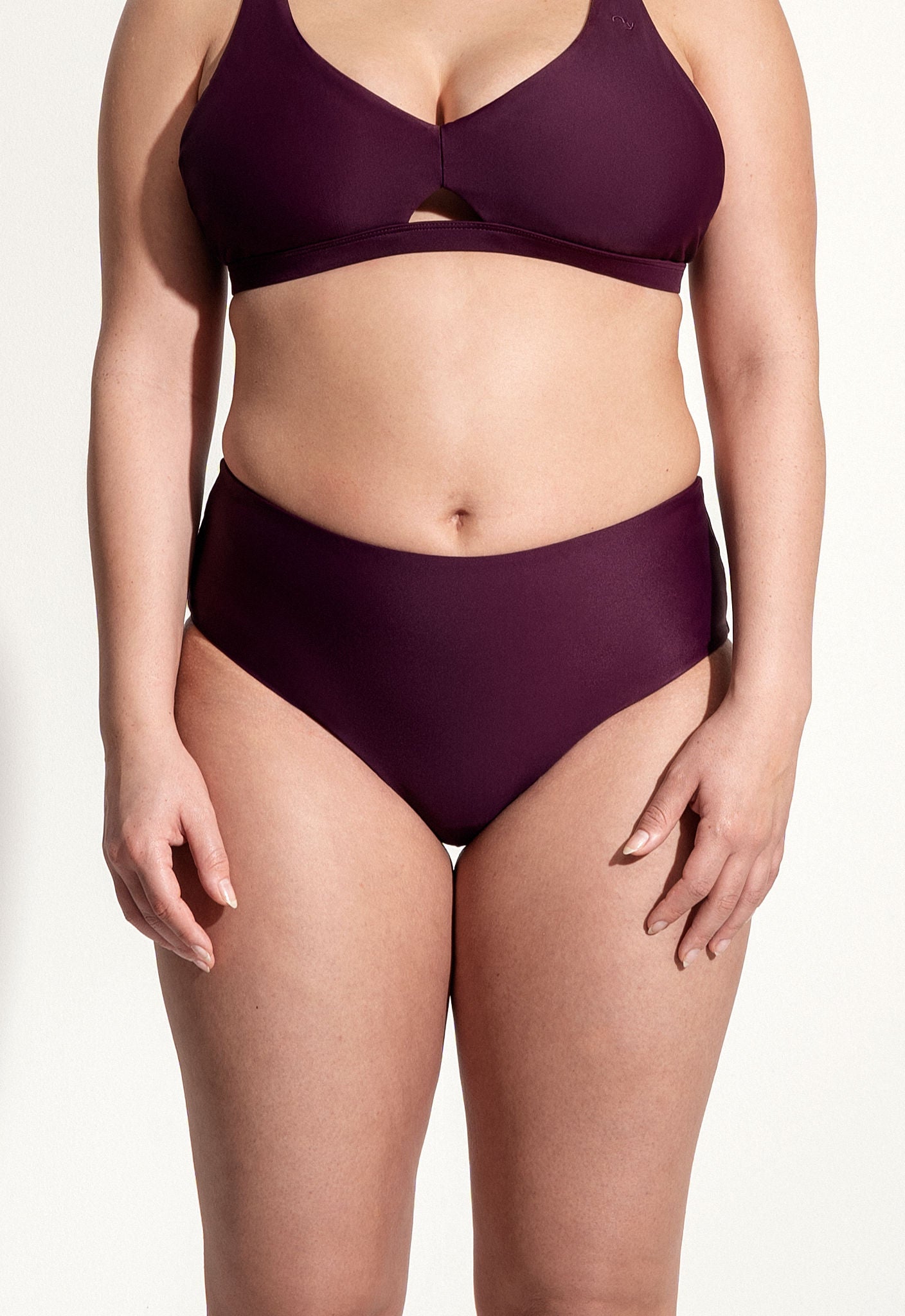 Freda Bikini Bottoms in Dark Purple