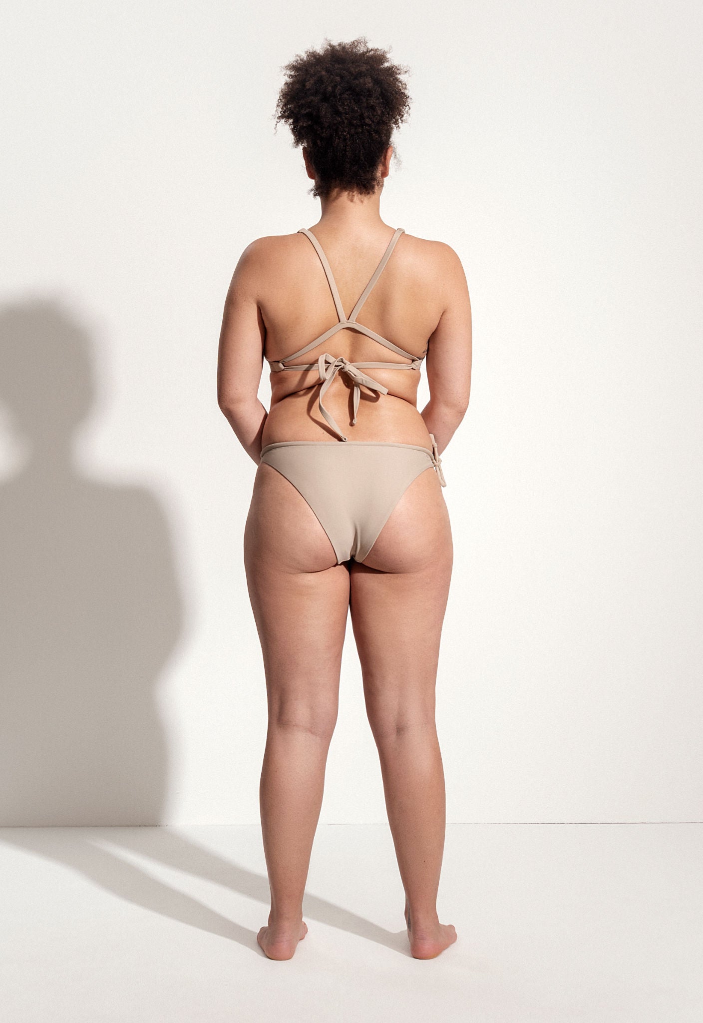Marty Bikini Bottoms in Pale Brown