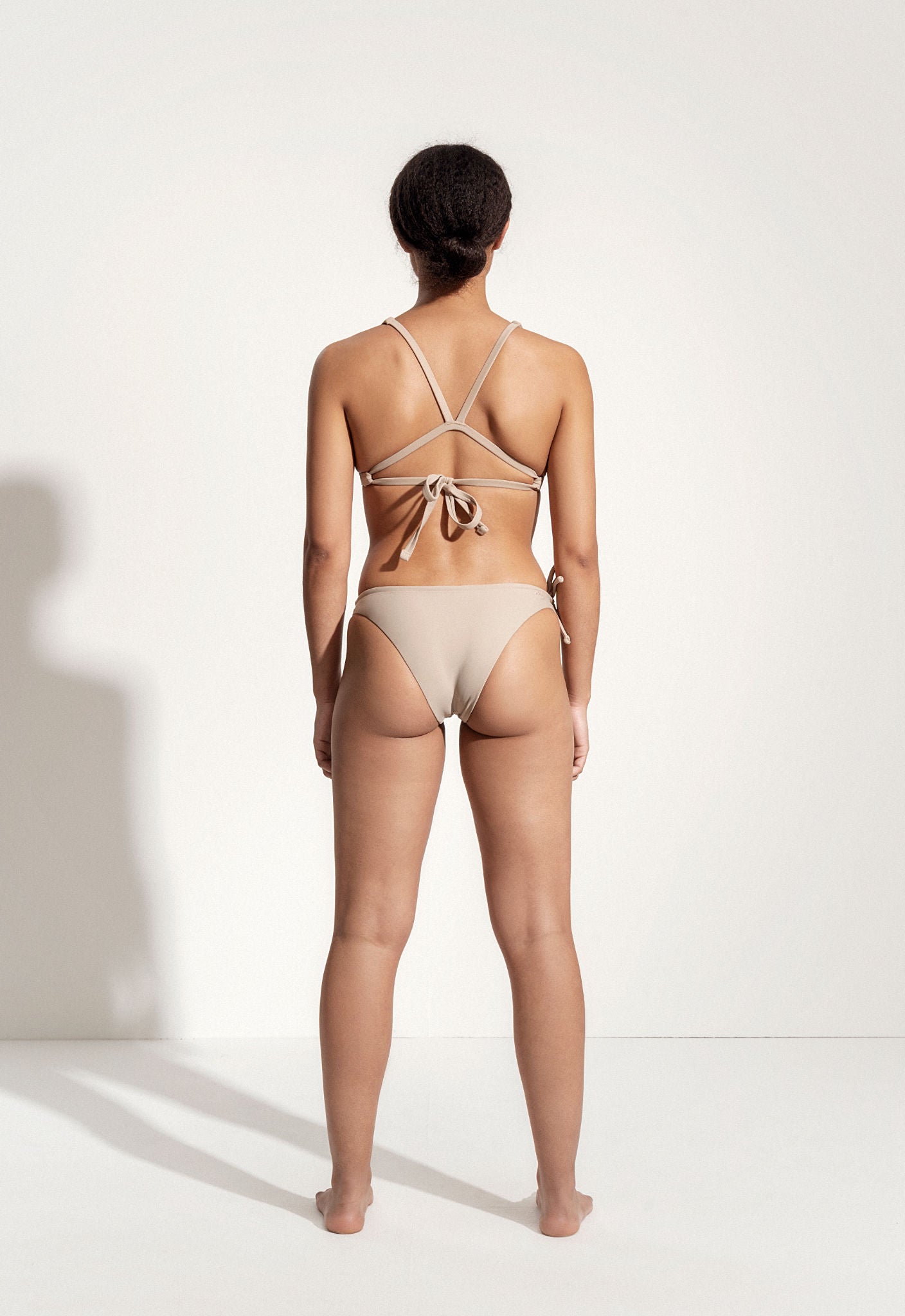 Marty Bikini Bottoms in Pale Brown