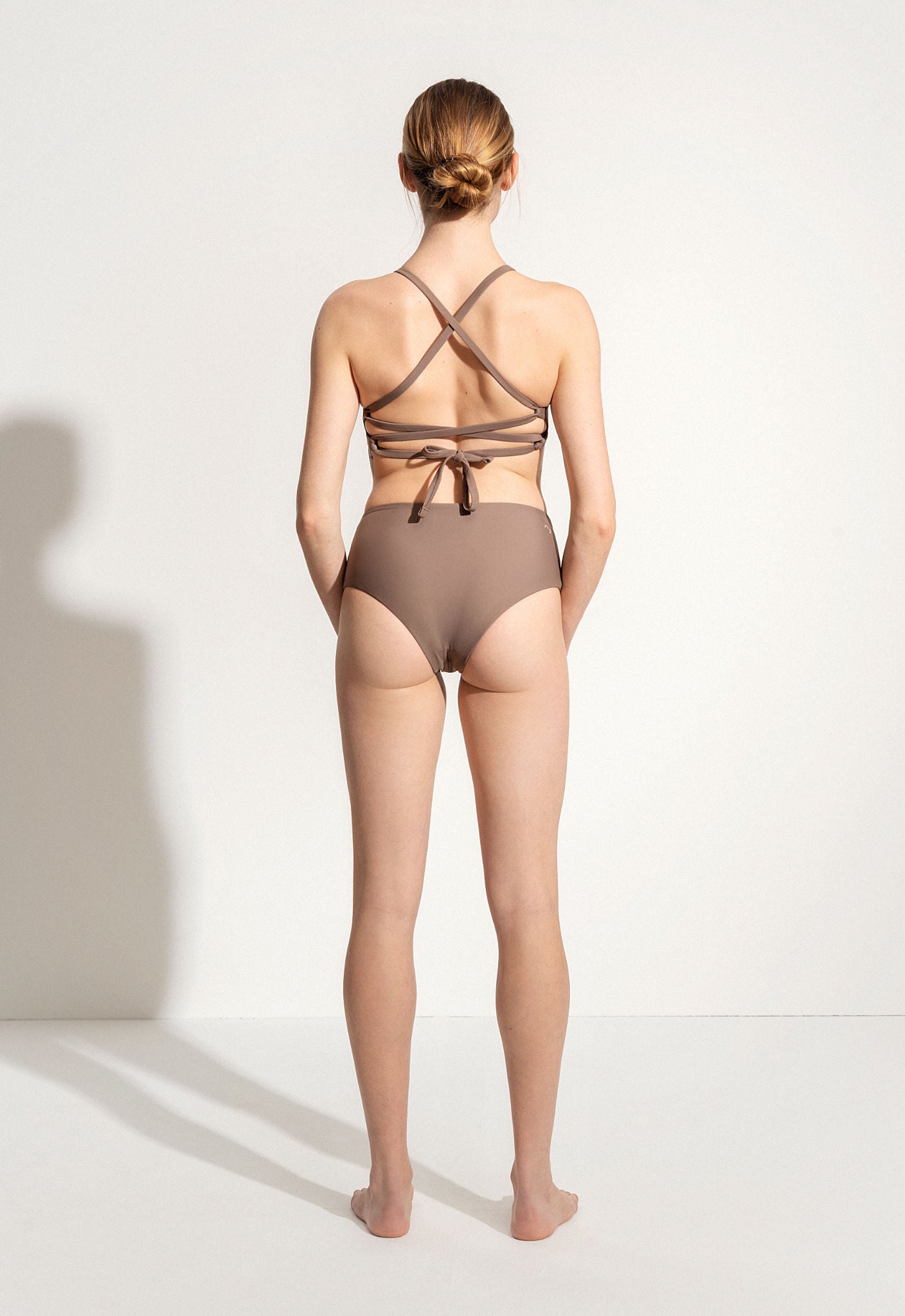 Freda Bikini Bottoms in Brown