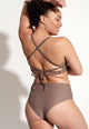 Freda Bikini Bottoms in Brown