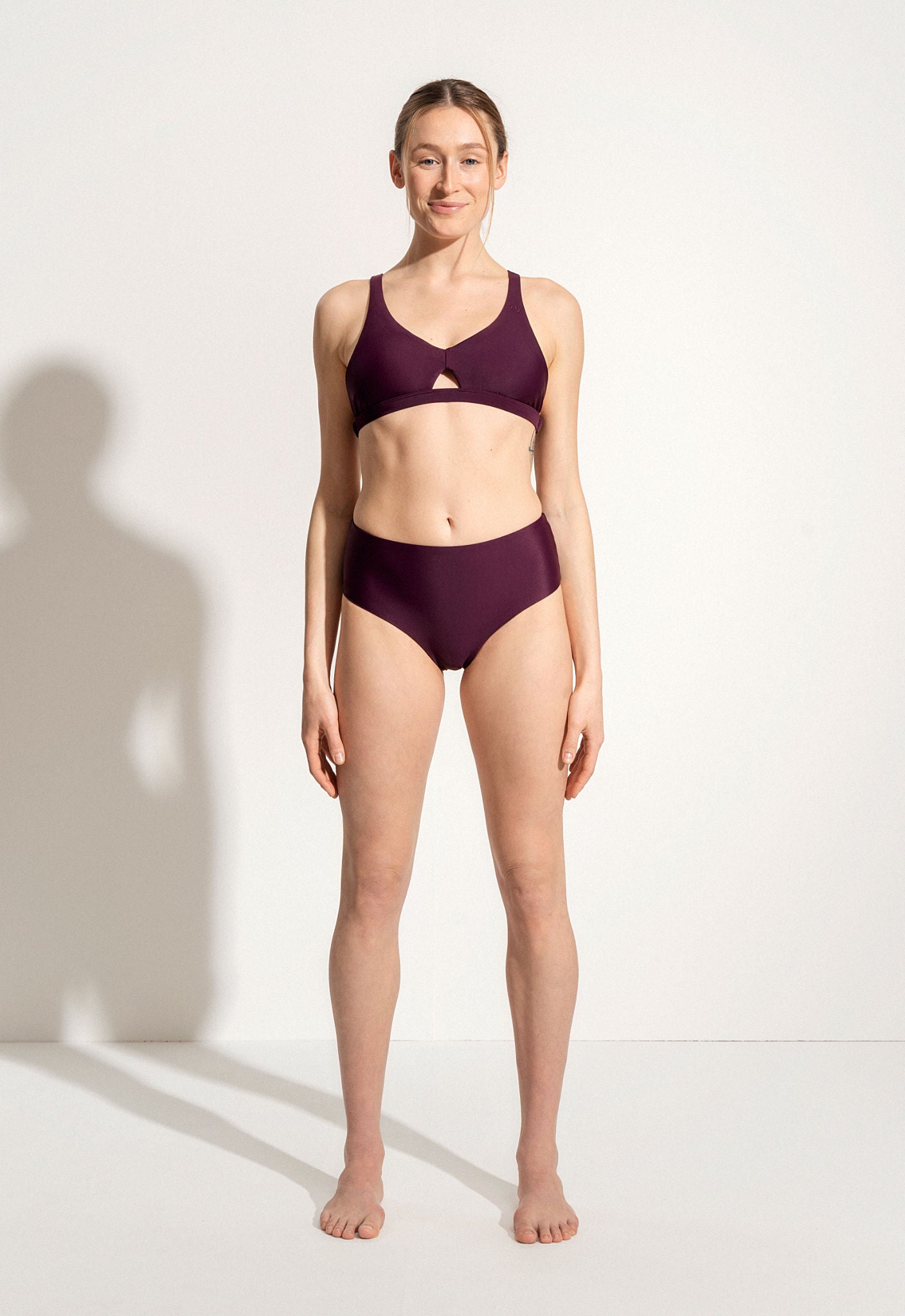 Charlie Bikini Top in Dark Purple