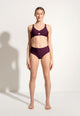 Charlie Bikini Top in Dark Purple