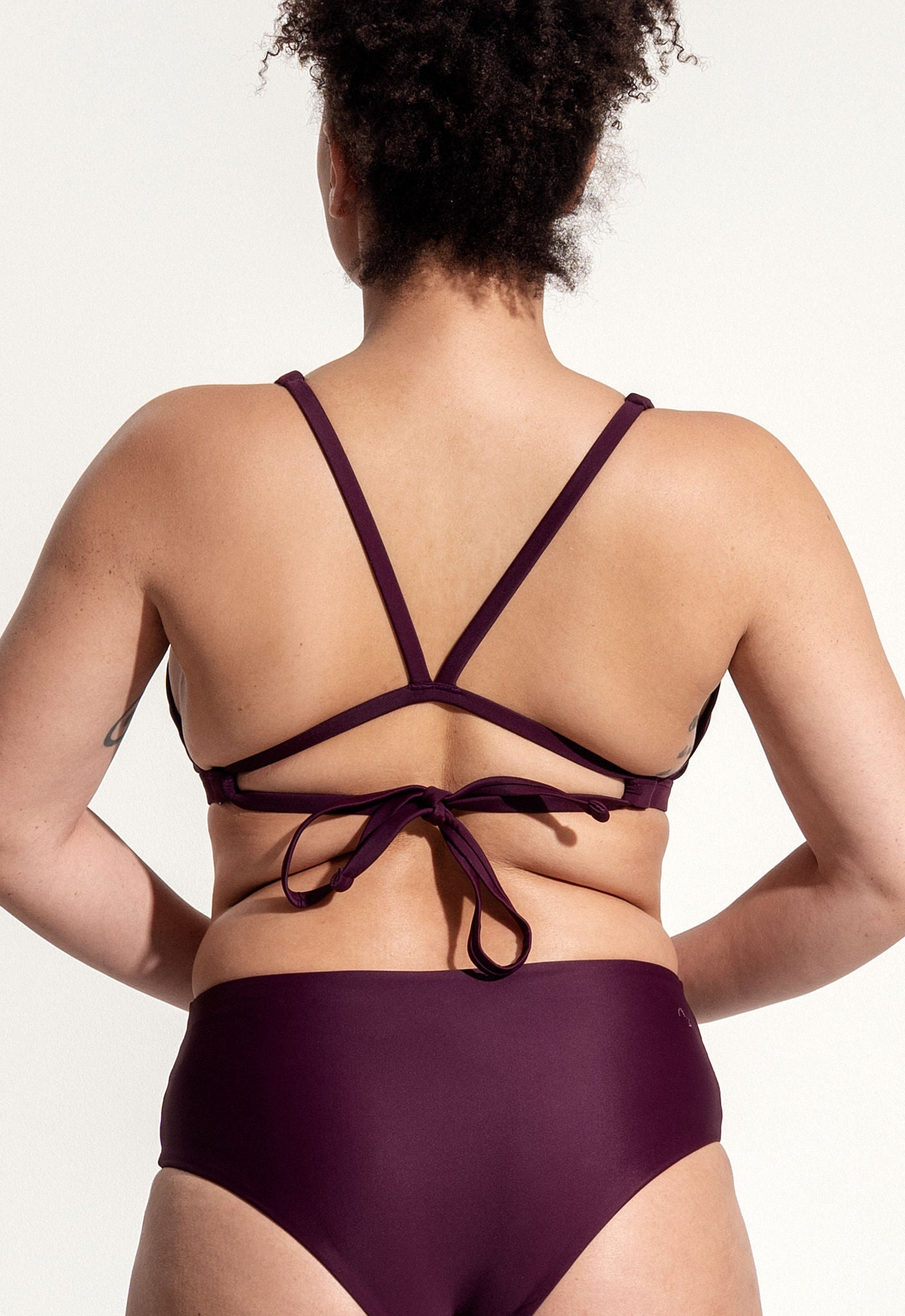 Charlie Bikini Top in Dark Purple