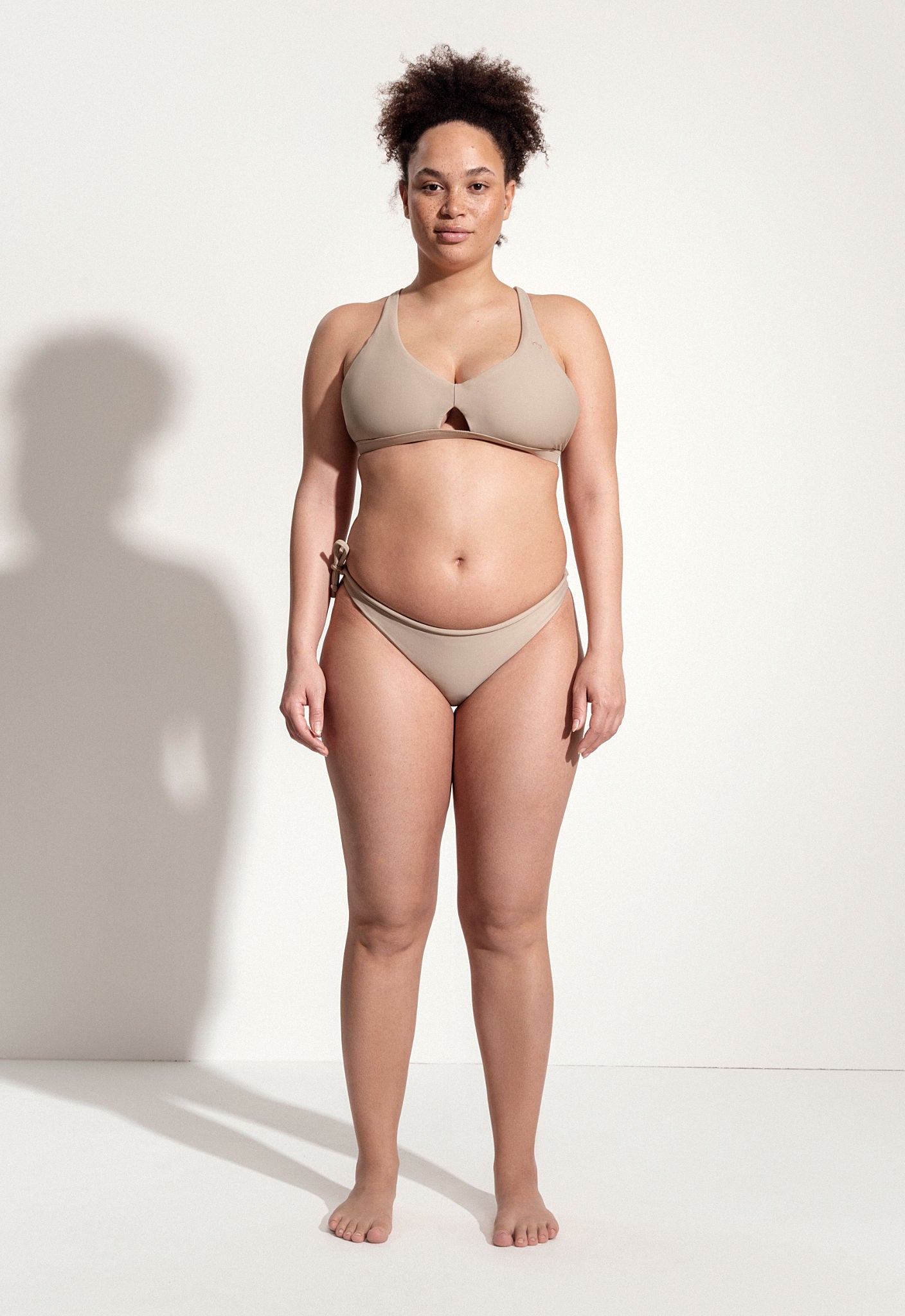 Charlie Bikini Top in Pale Brown