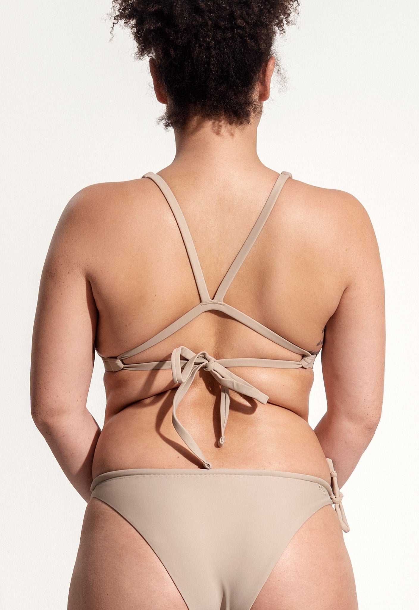 Charlie Bikini Top in Pale Brown