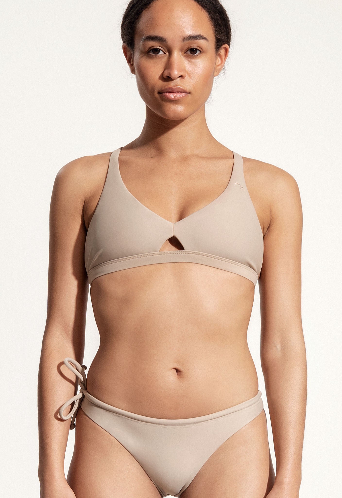 Charlie Bikini Top in Pale Brown