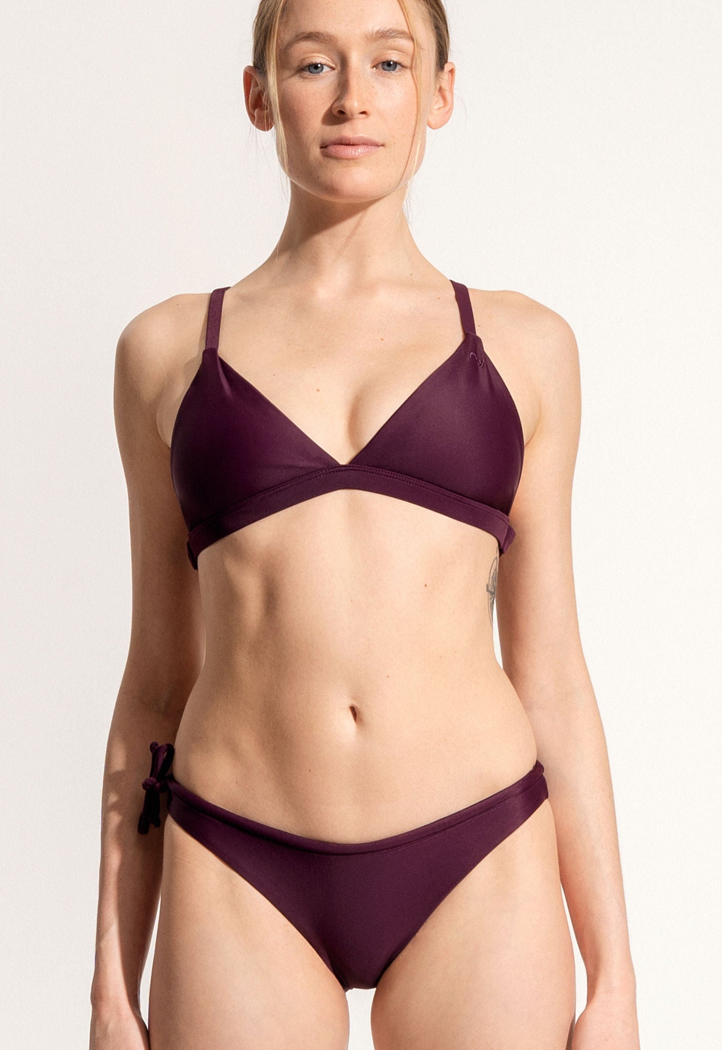 Essa Bikini Top in Dark Purple