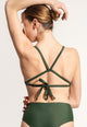 Essa Bikini Top in Dark Green