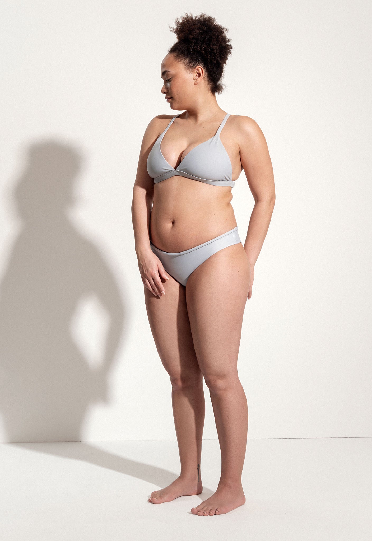 Essa Bikini Top in Grey