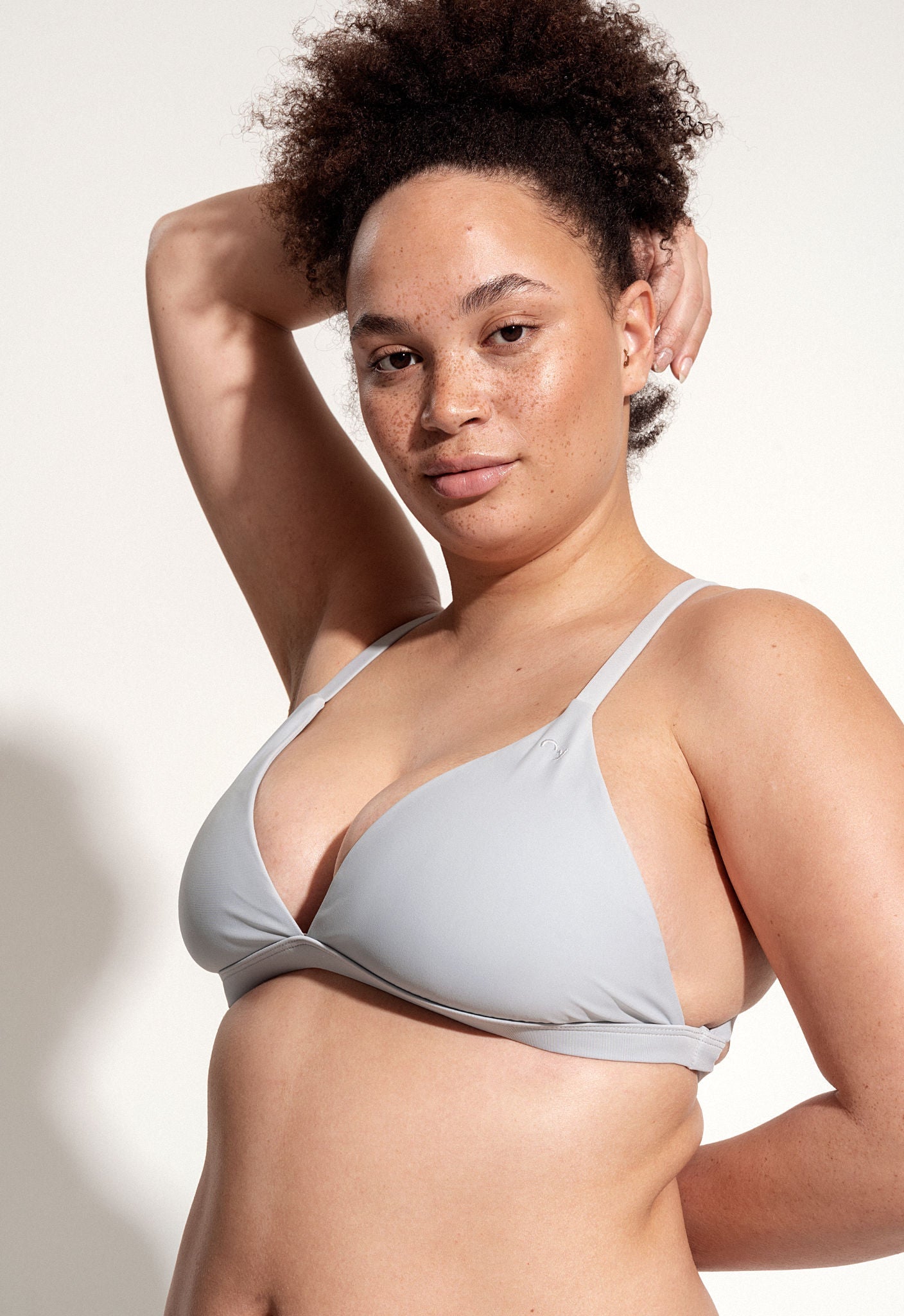 Essa Bikini Top in Grey