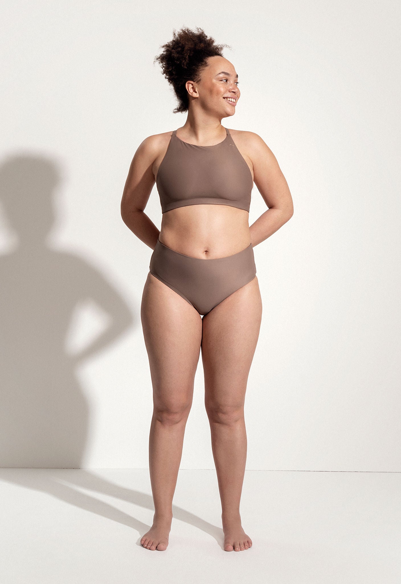 Greta Bikini Top in Brown
