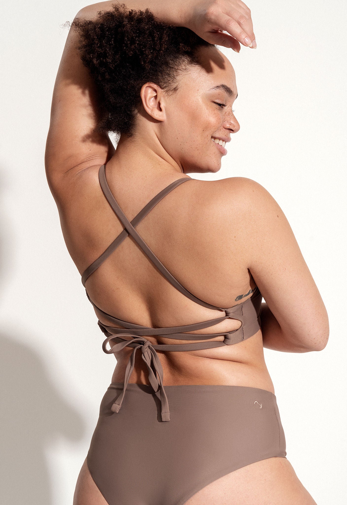 Greta Bikini Top in Brown