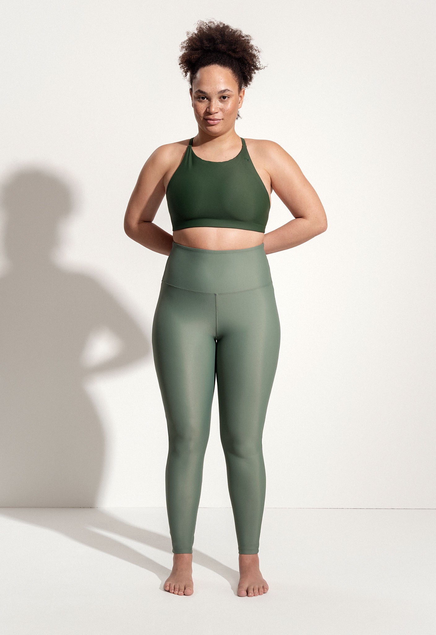 Greta Bikini Top in Dark Green
