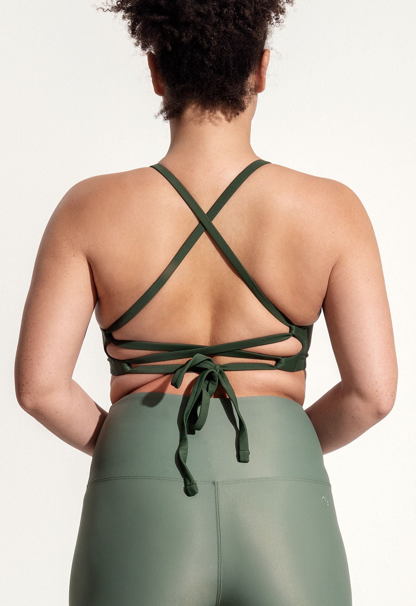 Greta Bikini Top in Dark Green