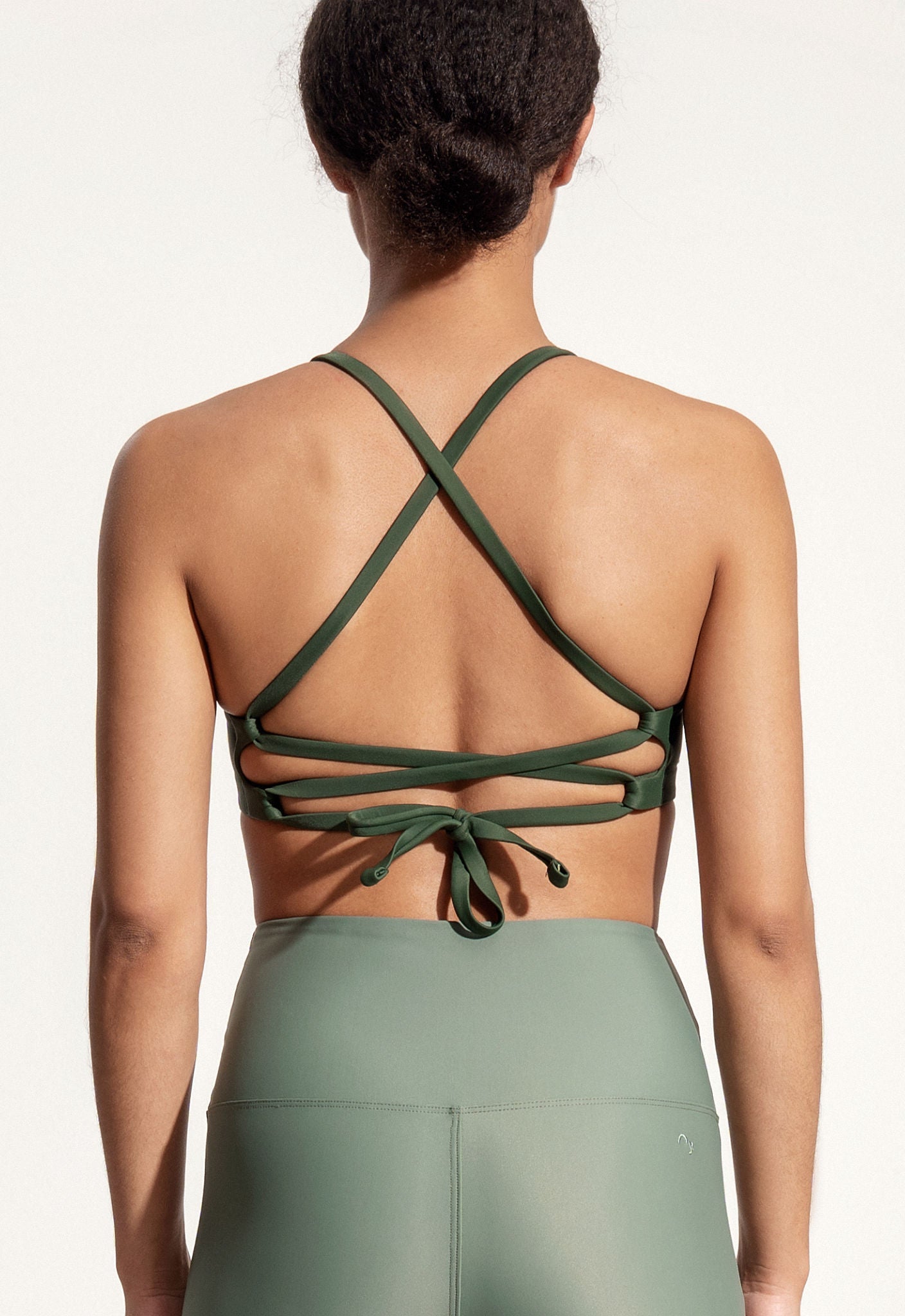Greta Bikini Top in Dark Green