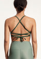 Greta Bikini Top in Dark Green