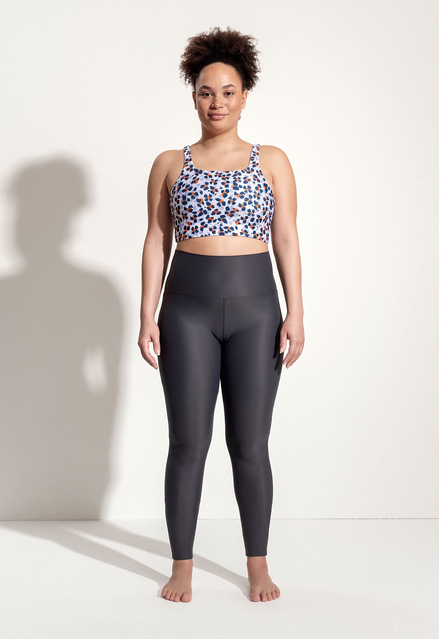 Ellen Yoga Top in Wildcat Print