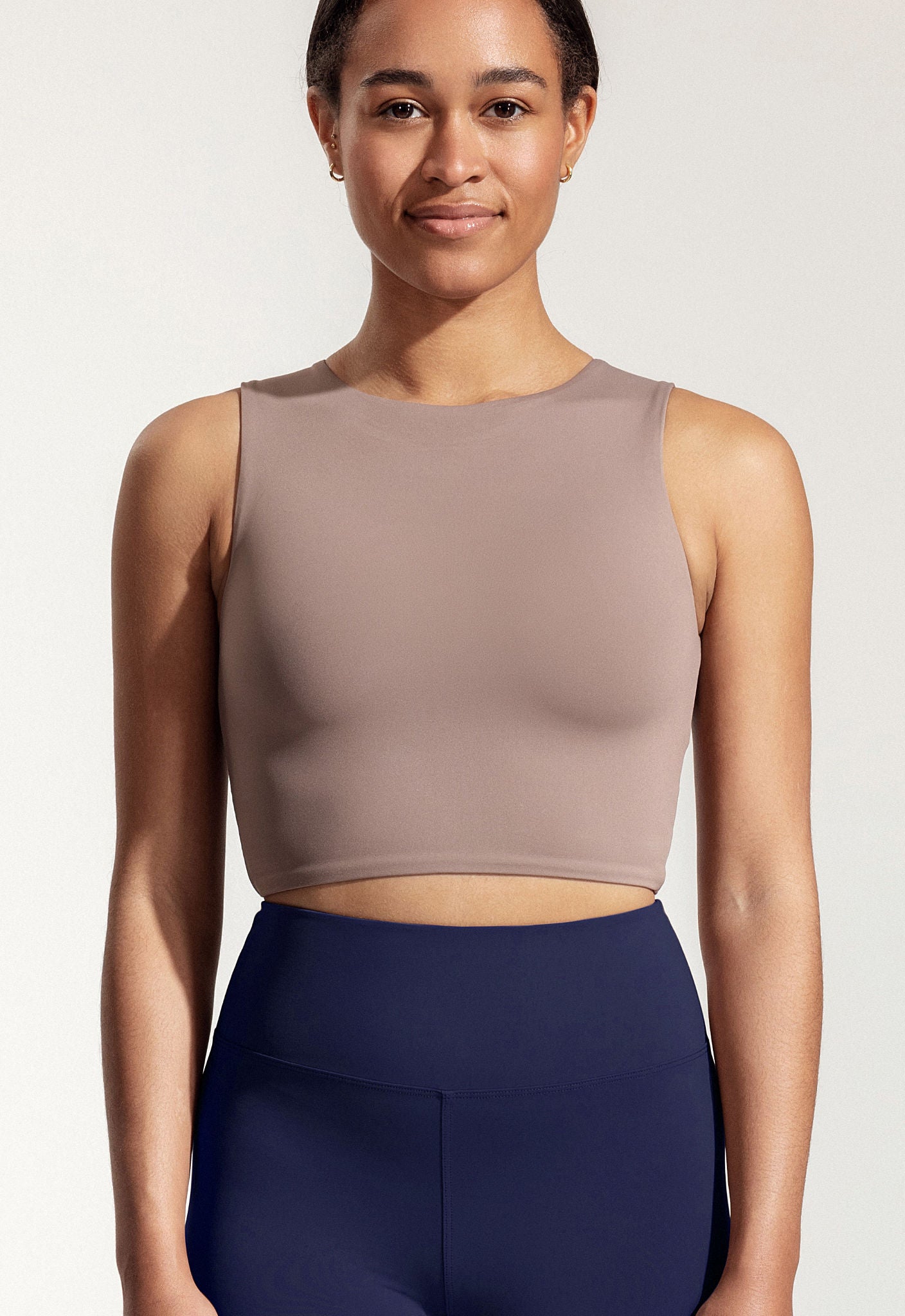 Asher Top in Beige Brown