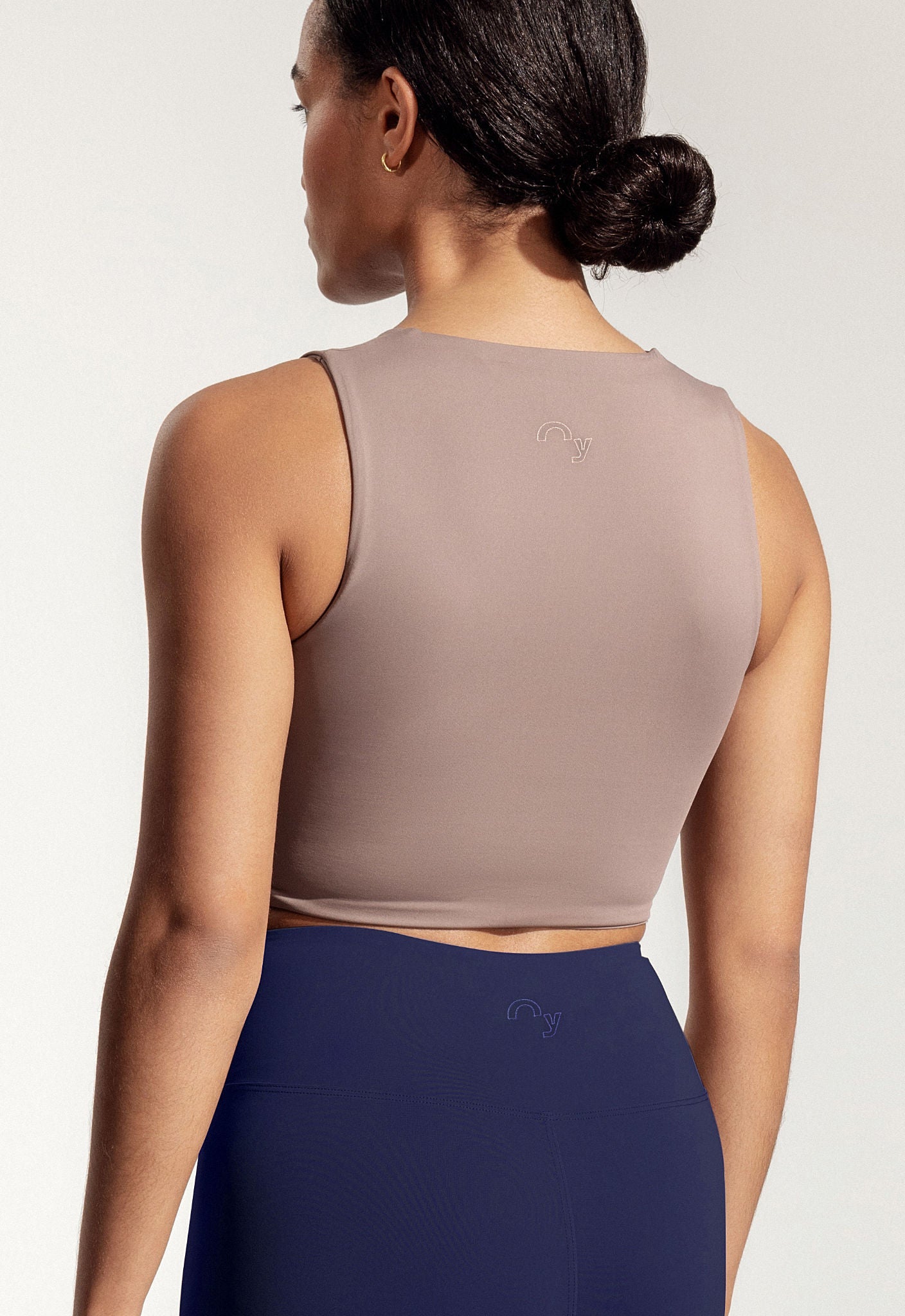 Asher Top in Beige Brown