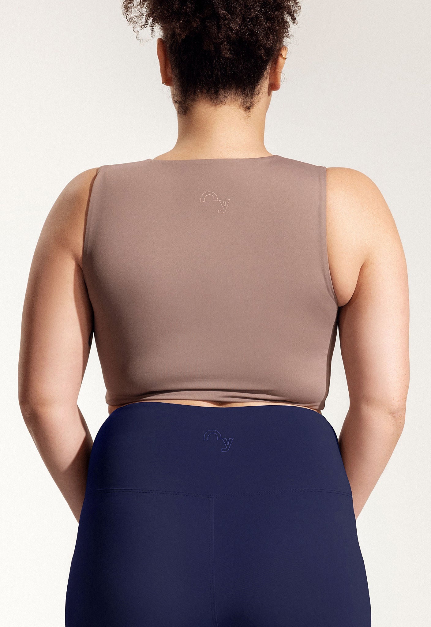 Asher Top in Beige Brown
