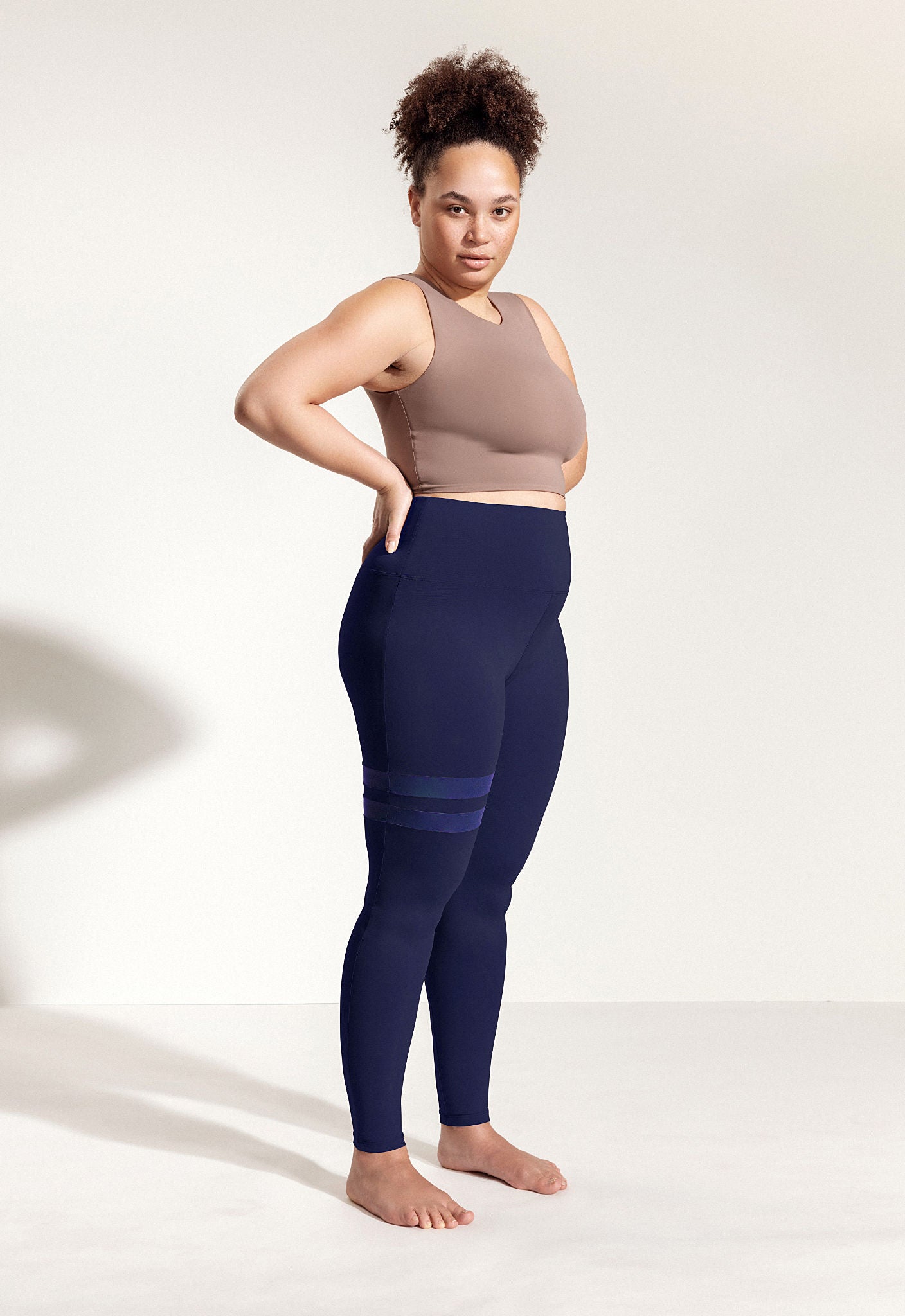 Asher Top in Beige Brown