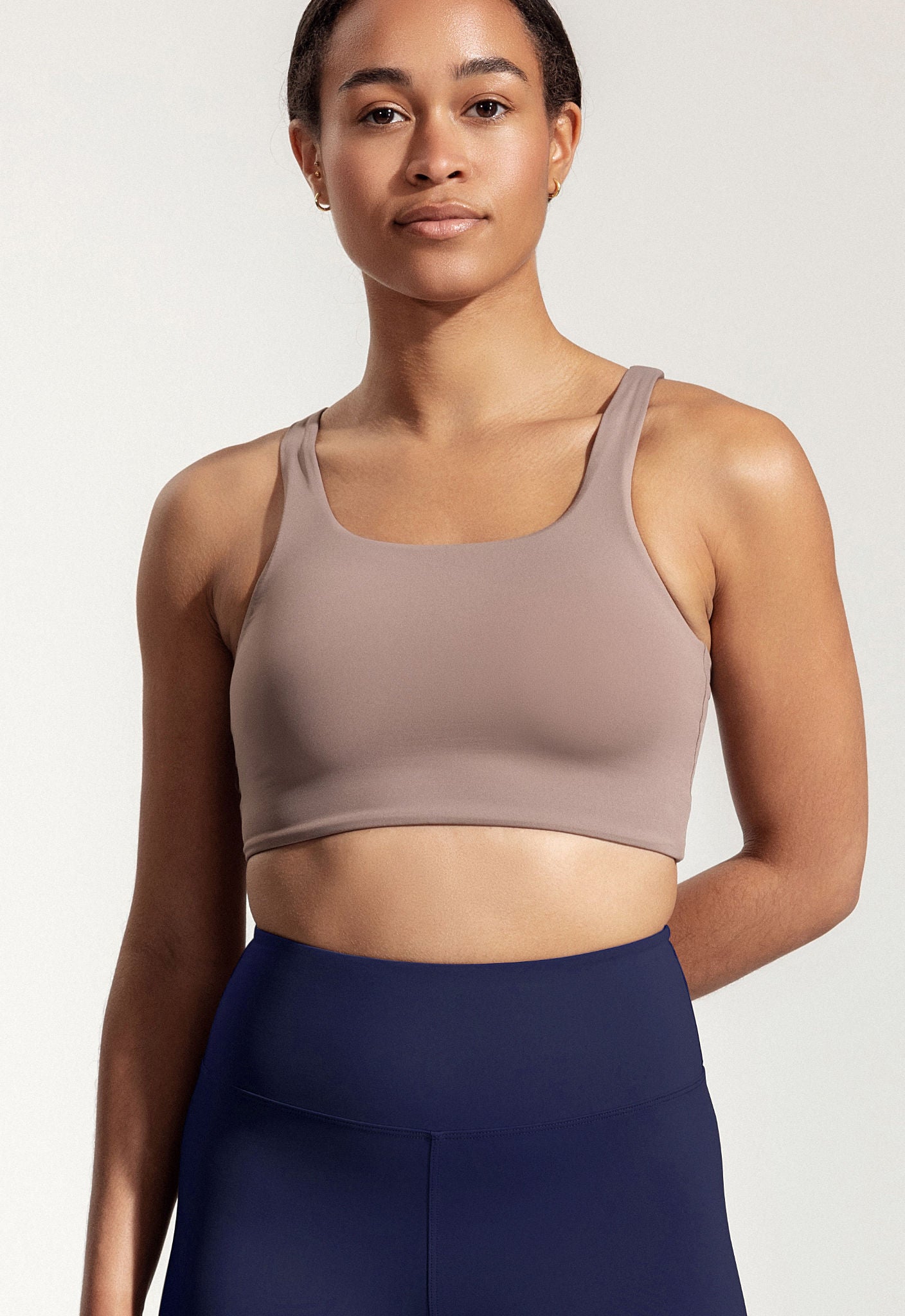 Mira Top in Beige Brown