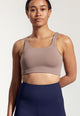 Mira Top in Beige Brown