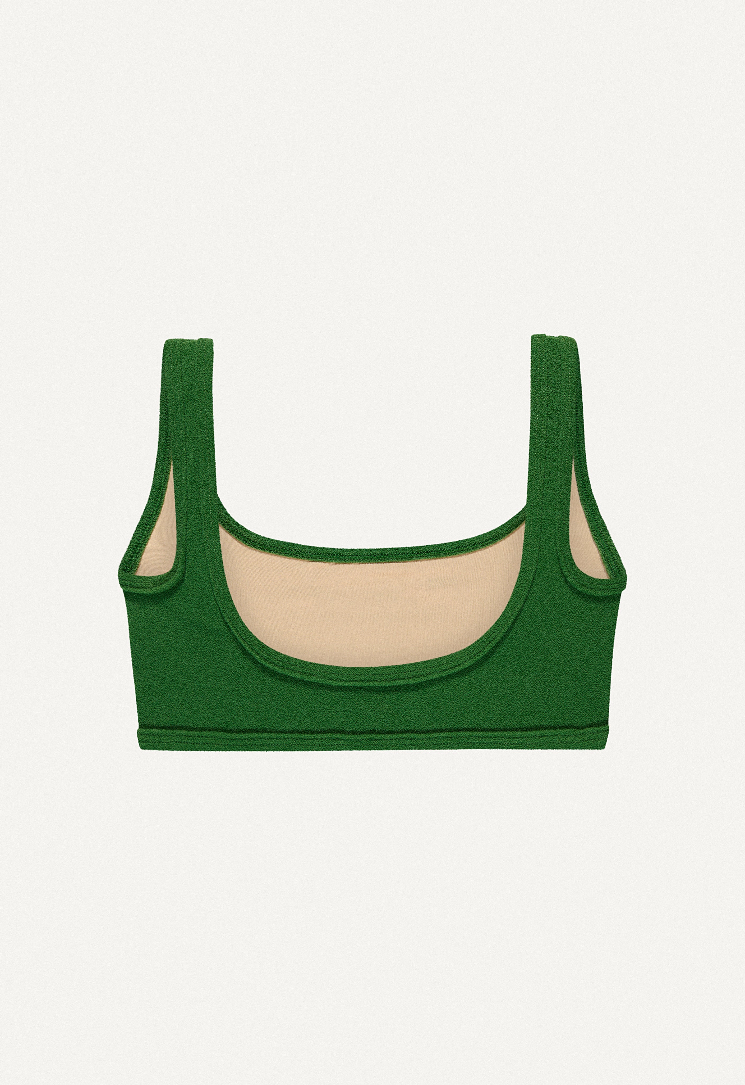 Venice Bikini Top in Dark Green