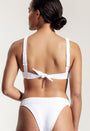 Olive Bikini Top in White